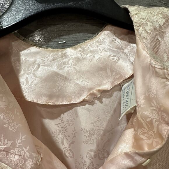 Vintage Gunne Sax By Jessica San Francisco Pink Lace Floral Size 9 - Picture 10 of 14